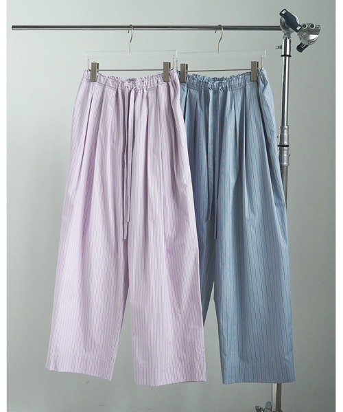 【tomo】ページ　　リクエスト商品のため anuke パンツ Stripe Rough Pants レディース : ZOZOTOWN Yahoo