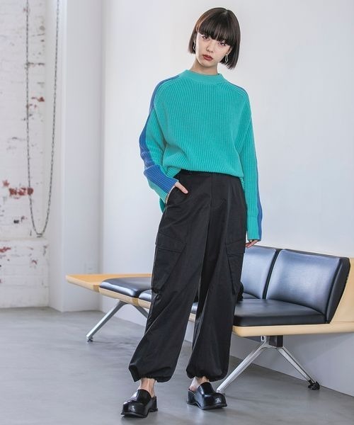 「JEANASIS」 カーゴパンツ MEDIUM ブラック レディース
