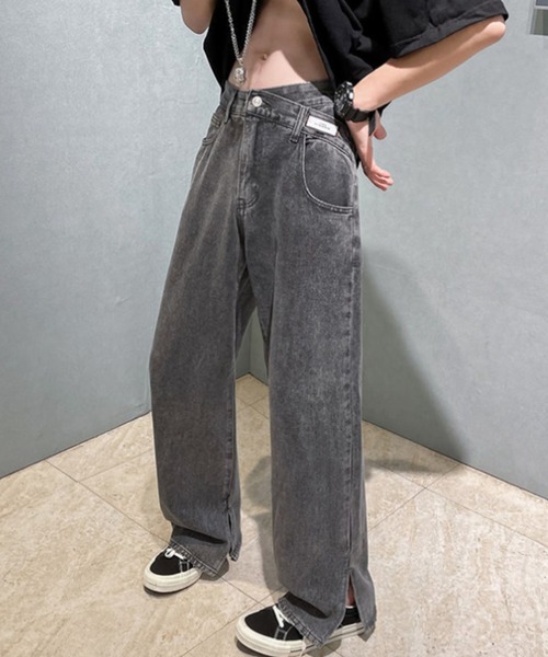 「MGV」 加工デニムパンツ LARGE ブラック メンズ