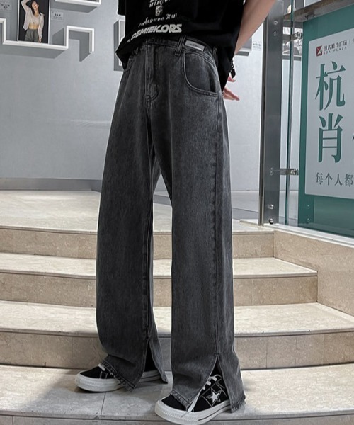 「MGV」 加工デニムパンツ LARGE ブラック メンズ