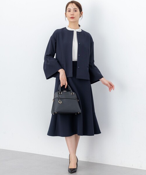 組曲（KUMIKYOKU） ブラウス シャツ ジョーゼットシフォンレース襟