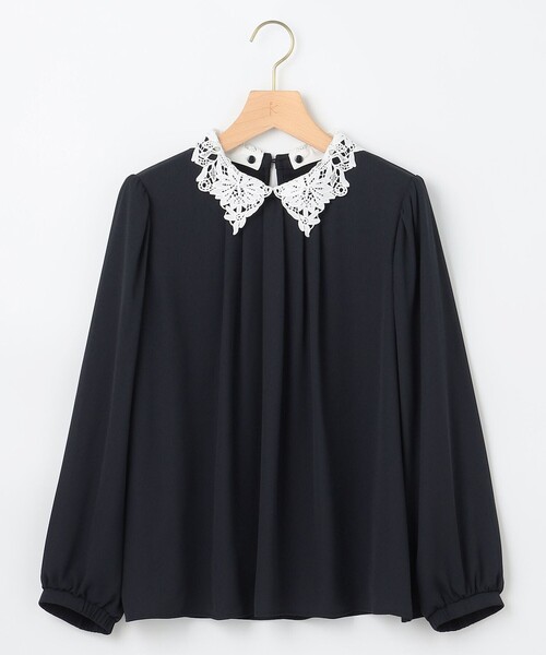 【新品】ジャス定価16800ブラウス♡ ウィムガゼット Whim Gazette コットンタイプライターギャザーブラウス