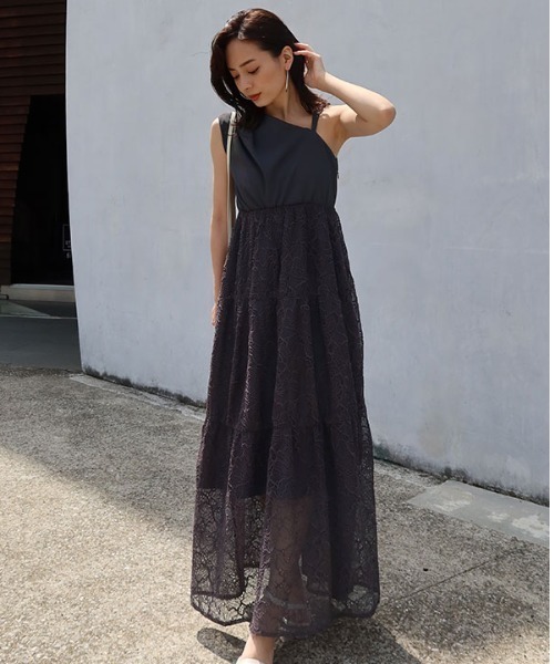 anuans（アニュアンス） ノースリーブワンピース SMALL