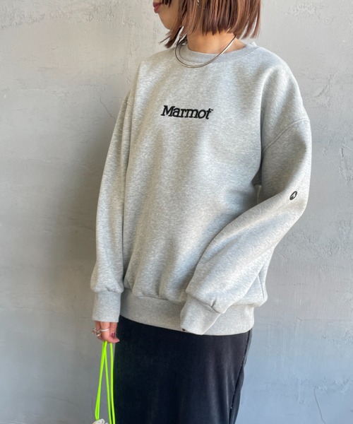 トレーナー スウェット 「Marmot/マーモット」 別注 ブランド刺繍ロゴ クルーネックスウェット レディース メンズ_15