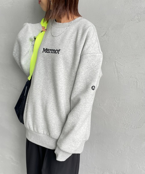 トレーナー スウェット 「Marmot/マーモット」 別注 ブランド刺繍ロゴ クルーネックスウェット レディース メンズ_14