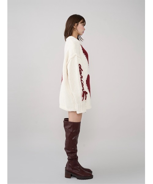 Darich（ダーリッチ） ニット セーター ハートロゴローゲージニット