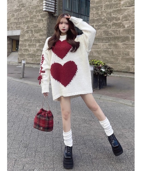 Darich（ダーリッチ） ニット セーター ハートロゴローゲージニット
