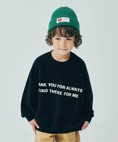 トレーナー 「ジュニア対応」家族お揃いでイロチ買いしたいロゴトレーナー キッズ 子供服 男の子 女の子 | p.premier