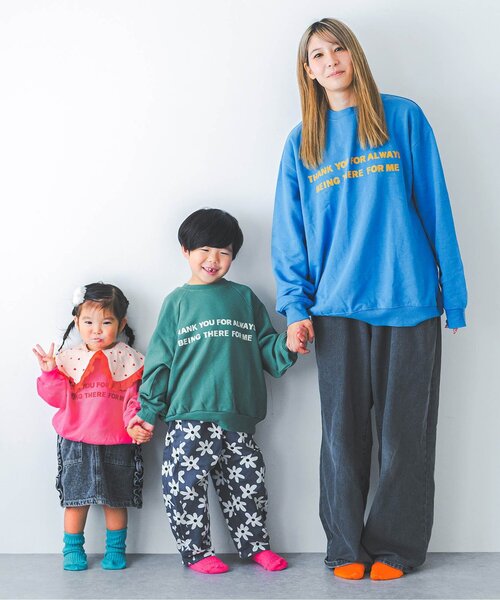 トレーナー 「ジュニア対応」家族お揃いでイロチ買いしたいロゴトレーナー キッズ 子供服 男の子 女の子 | p.premier | 24