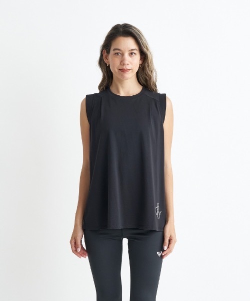 「ROXY」 ノースリーブトップス MEDIUM ブラック レディース_画像3