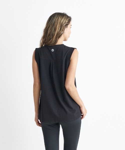 「ROXY」 ノースリーブトップス MEDIUM ブラック レディース_画像4