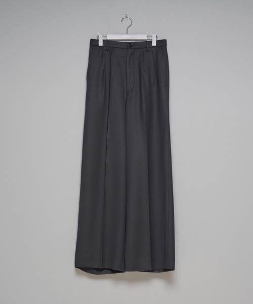 Masu スラックス MASU スラックス 「MASU」TUCKED WIDE TROUSERS メンズ