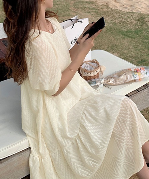 [PRIVATE BEACH] короткий рукав One-piece L "теплый" белый женский 