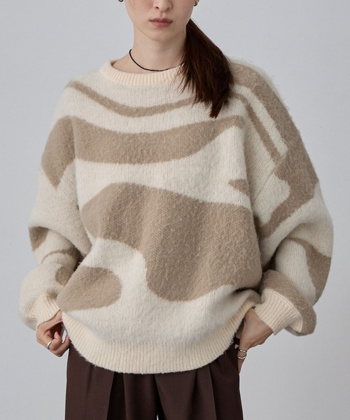 ♡*様 NULLUS ニット nui nullu ニット セーター 「nui nullu」エンブロイダリー ビッグ