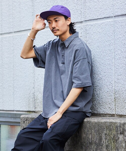 「FREAK'S STORE」 半袖ポロシャツ MEDIUM ブラック メンズ_画像4