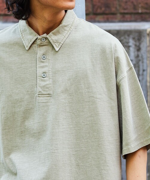 「FREAK'S STORE」 半袖ポロシャツ MEDIUM ブラック メンズ_画像9