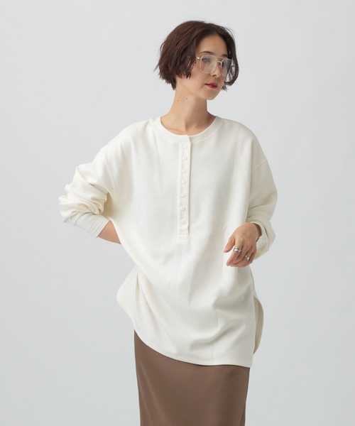 LEPSIM（レプシィム） ヘンリーネック tシャツ 2WAYヘンリーネック