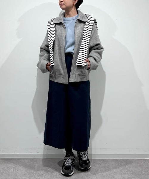 スカート 「4サイズ展開」ライトモールスキンＡラインスカートの画像