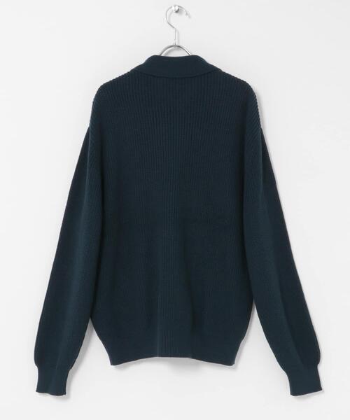 Q805 美品 S セオリー ウール 羽織り ダブルジップ 上質 ニット メンズ SENSE OF PLACE by URBAN RESEARCH セーター ニット ダブルジップ