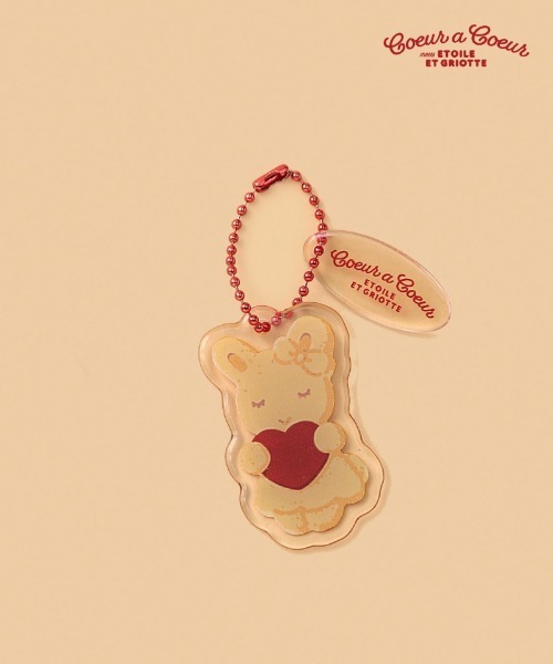 coeur a キーホルダー 「Etoile et Griotte×coeur coeur」アクリル
