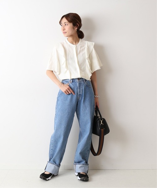 「FRAMeWORK」 半袖ブラウス FREE ブラック レディース_画像3