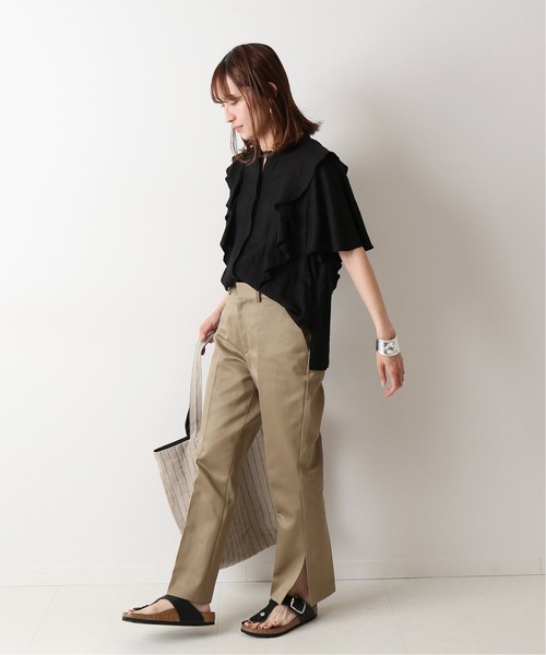 「FRAMeWORK」 半袖ブラウス FREE ブラック レディース_画像4