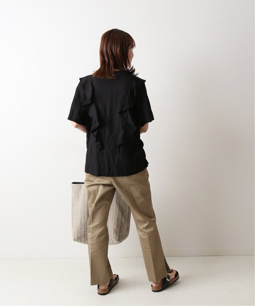 「FRAMeWORK」 半袖ブラウス FREE ブラック レディース_画像5