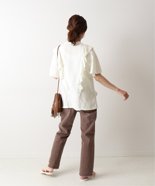 「FRAMeWORK」 半袖ブラウス FREE ブラック レディース_画像8