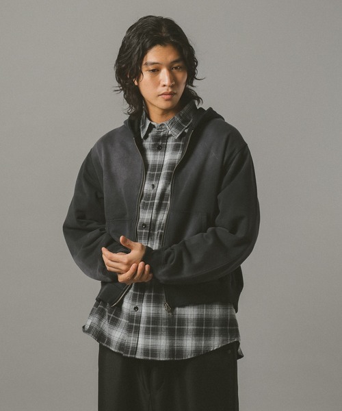 RAGEBLUE（レイジブルー） パーカー 「選べる着丈」VINTAGE DOUBLE ZIP