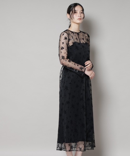 kaene ドレス kaene/フロッキーベロア2wayドレス : ZOZOTOWN Yahoo!店