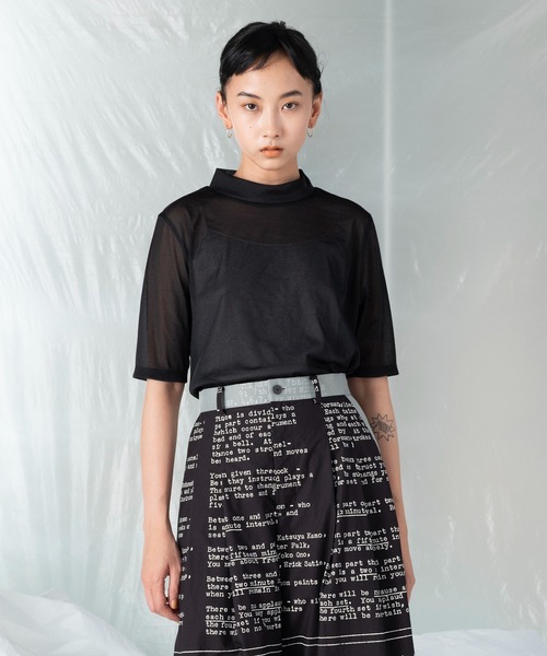 「mintdesigns」 半袖カットソー 2 ブルー レディース_画像2