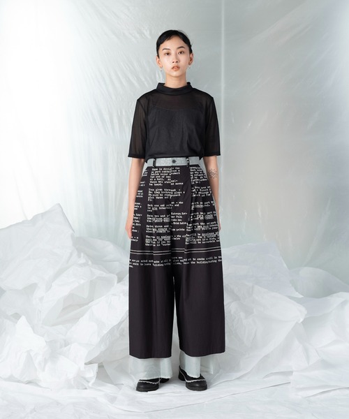 「mintdesigns」 半袖カットソー 2 ブルー レディース_画像9