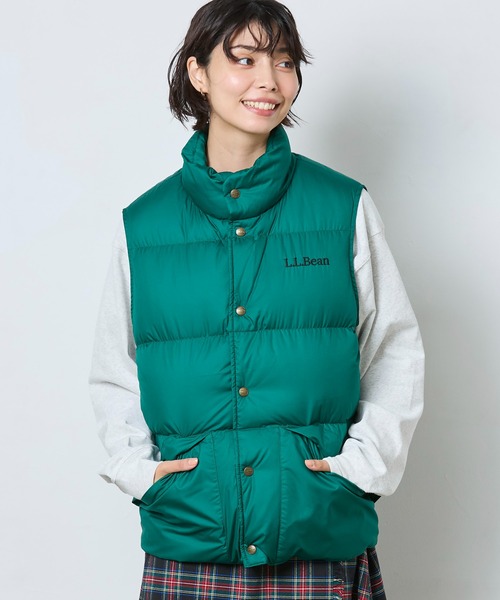 L.L.Bean（エルエルビーン） ダウンベスト - イエロー レディース