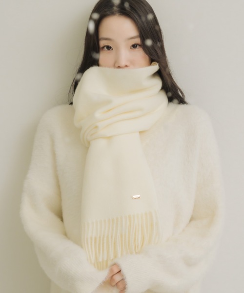 BOSS ホワイト マフラー Magelo R Scarf L BOSS ホワイト マフラー Magelo R Scarf L BOSS ホワイト マフラー