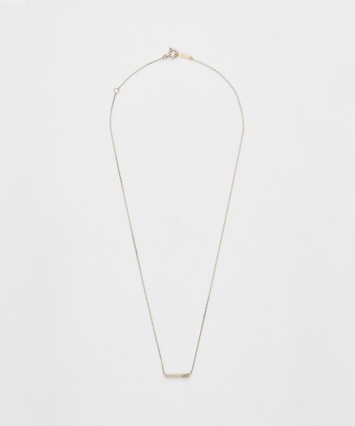agete（アガット） ネックレス K10ダイヤモンドネックレス（0.01ct