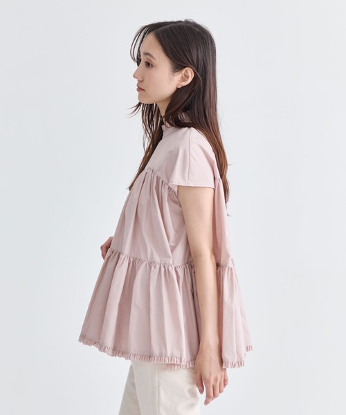「TSURU by Mariko Oikawa」 ノースリーブブラウス FREE ピンク レディース_画像7