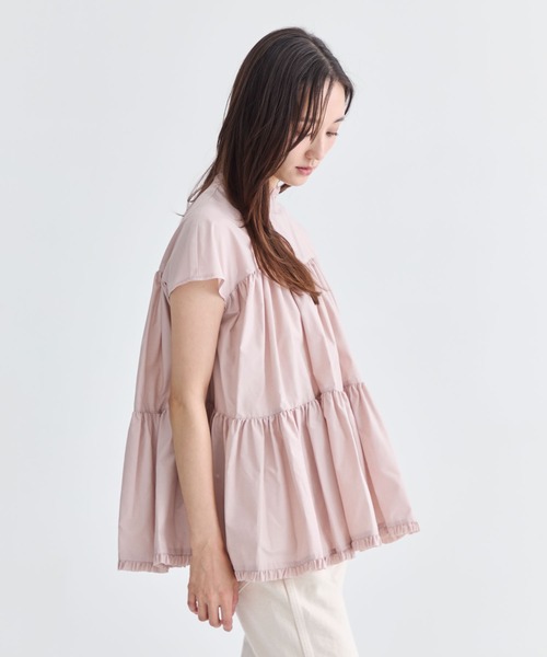 「TSURU by Mariko Oikawa」 ノースリーブブラウス FREE ピンク レディース_画像9