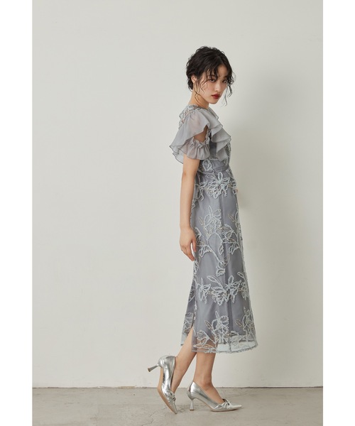 「niana」 半袖ワンピース S ブラウン レディースの画像