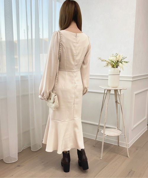 「apres jour」 長袖ワンピース X-LARGE アイボリー レディース_画像3