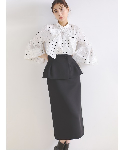 「CELFORD」 長袖ブラウス 38 ブラック レディース_画像5