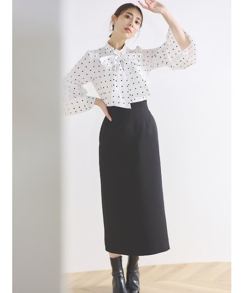 「CELFORD」 長袖ブラウス 38 ブラック レディース_画像6