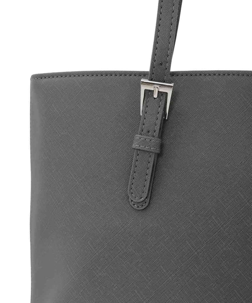 MK ミッシェルクラン バッグ（MK MICHEL  BAG）/[2WAY/インナーバッグ付き]ベルトアクセントスクエアトートバッグ MK MICHEL KLEIN（エムケー ミッシェルクラン） 「2WAY/インナーバッグ