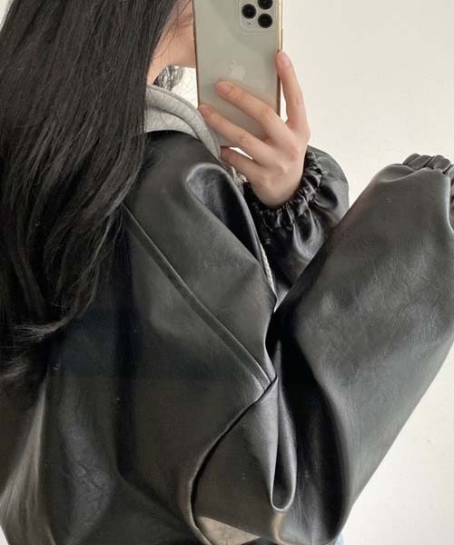 「shameless」 ブルゾン FREE ブラック レディース_画像2