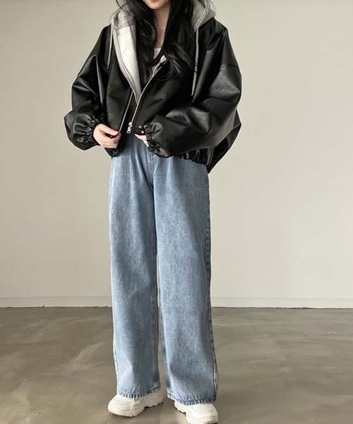 「shameless」 ブルゾン FREE ブラック レディース_画像4