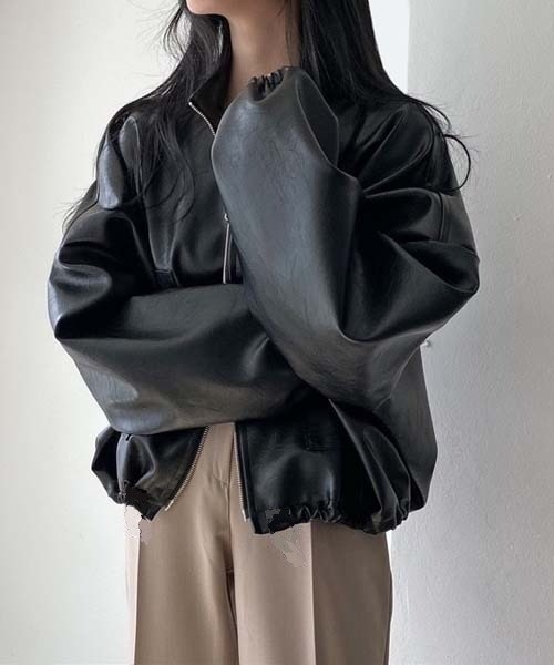 「shameless」 ブルゾン FREE ブラック レディース_画像6