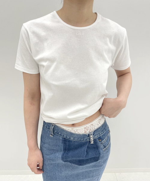 「EDIT. FOR LULU」 半袖Tシャツ FREE ベージュ レディース_画像3