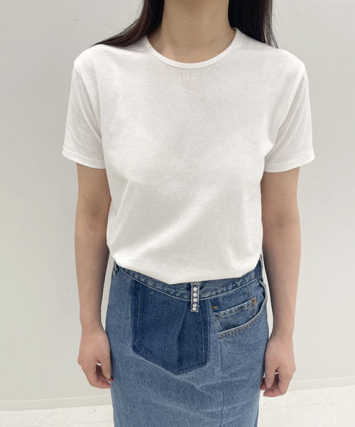 「EDIT. FOR LULU」 半袖Tシャツ FREE ベージュ レディース_画像7