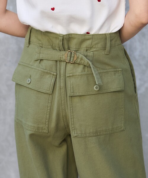 「FREAK'S STORE」 チノパンツ SMALL オリーブ レディース_画像7
