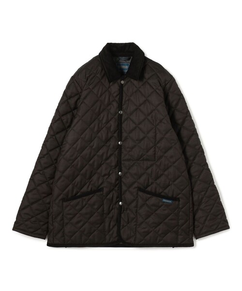 ブルゾン アウター 「別注」LAVENHAM DENHAM ウールキルティングブルゾン V.B.CANONICO メンズの画像