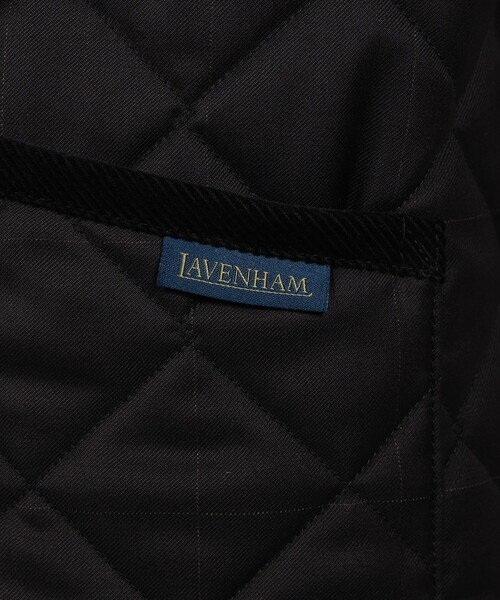 ブルゾン アウター 「別注」LAVENHAM DENHAM ウールキルティングブルゾン V.B.CANONICO メンズの画像